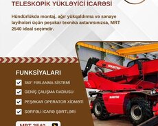 MRT 2540 Rotasion Teleskopik Yükləyici İcarəsi Hündürlükdə m