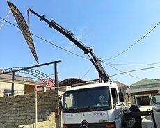 Kranlı maşın evakuator manipulyator kran